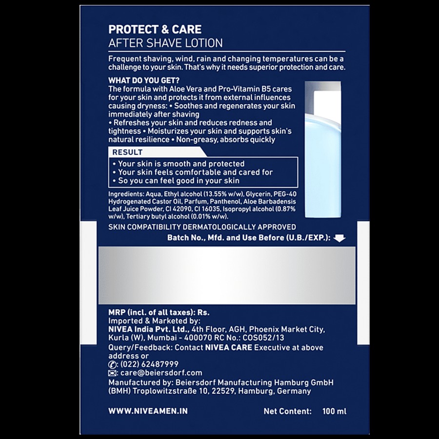 NIVEA Protect & Care After Shave Lotion