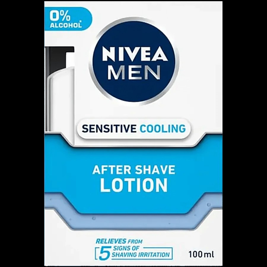 NIVEA Sensitive Cooling After Shave Lotion - Alcohol-Free