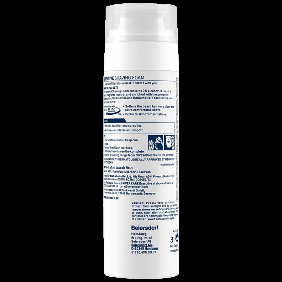 NIVEA Sensitive Shaving Foam