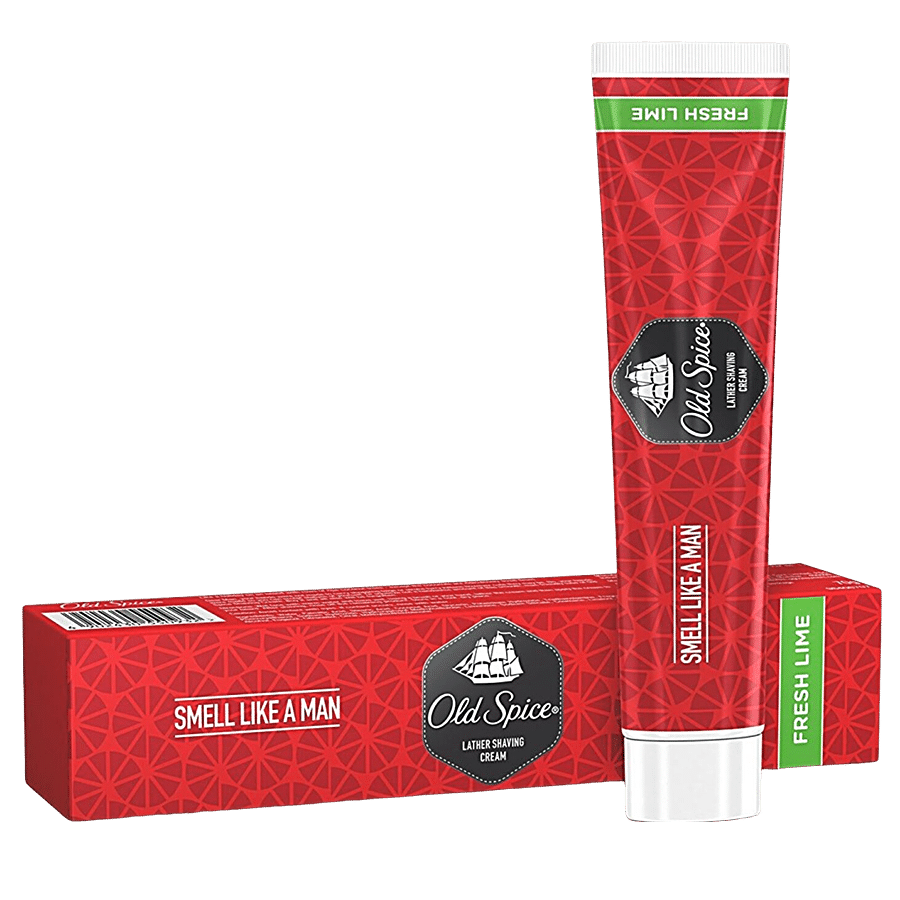 Old Spice Lather Shave Cream - Fresh Lime