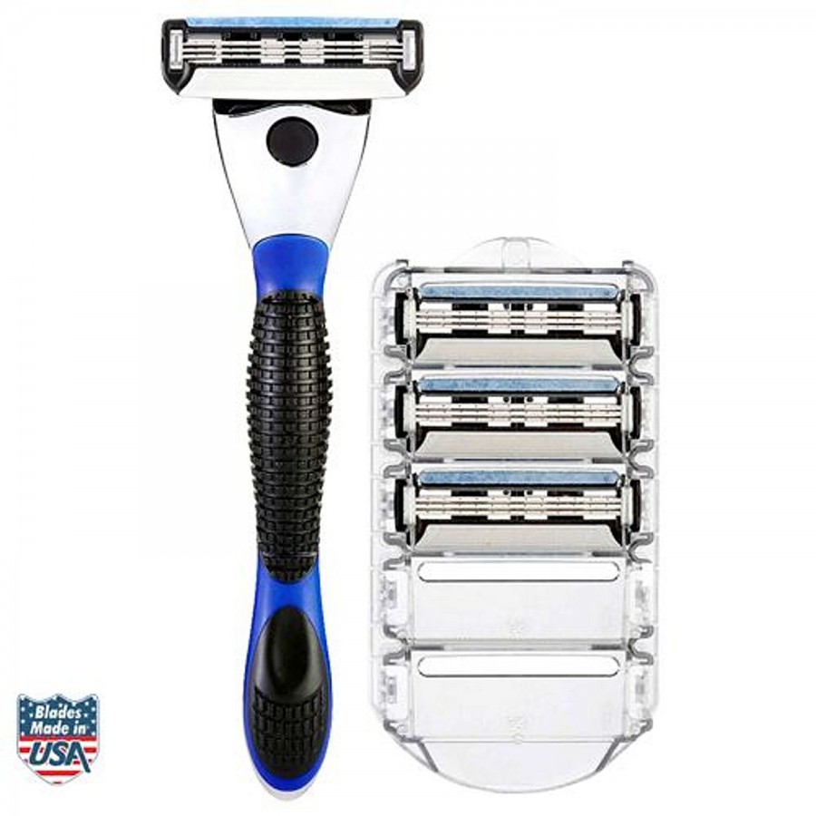 Spruce Shave Club 3X Shave Set - 1 Razor + 4 Cartridges