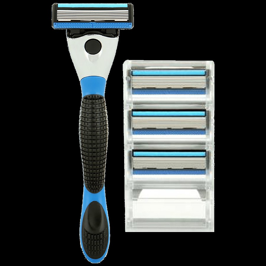 Spruce Shave Club Streak6 Shave Set - Handle + 4 Cartridges