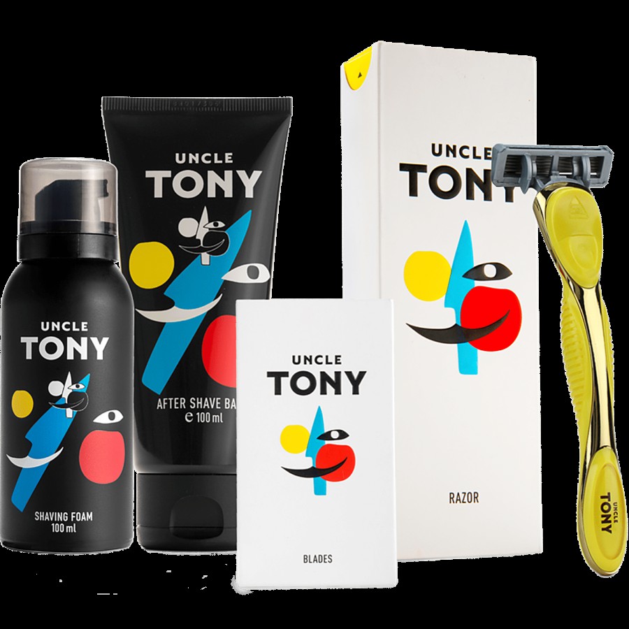 Uncle Tony Shaving System Pack - Yellow