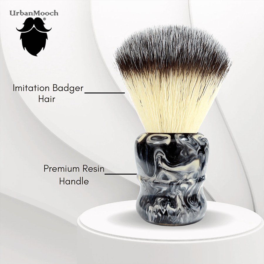 UrbanMooch Resin Shaving Brush - Grey 28 mm