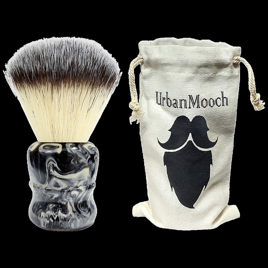 UrbanMooch Resin Shaving Brush - Grey 28 mm