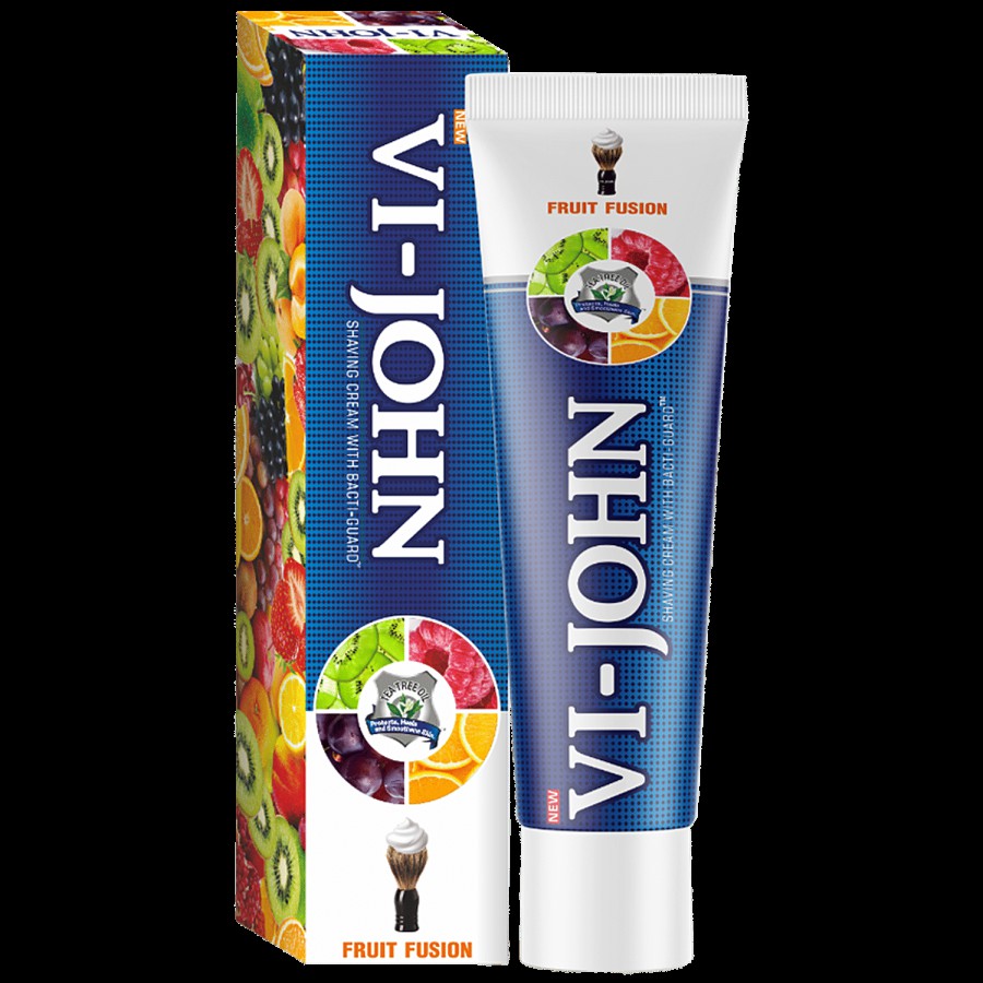 VI-JOHN  Fruit Fusion Shaving Cream - With Bacti-Guard