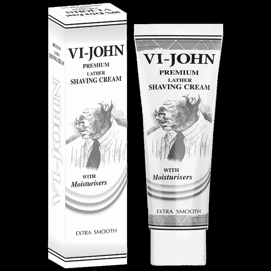 VI-JOHN  Premium Lather Shaving Cream - With Moisturisers