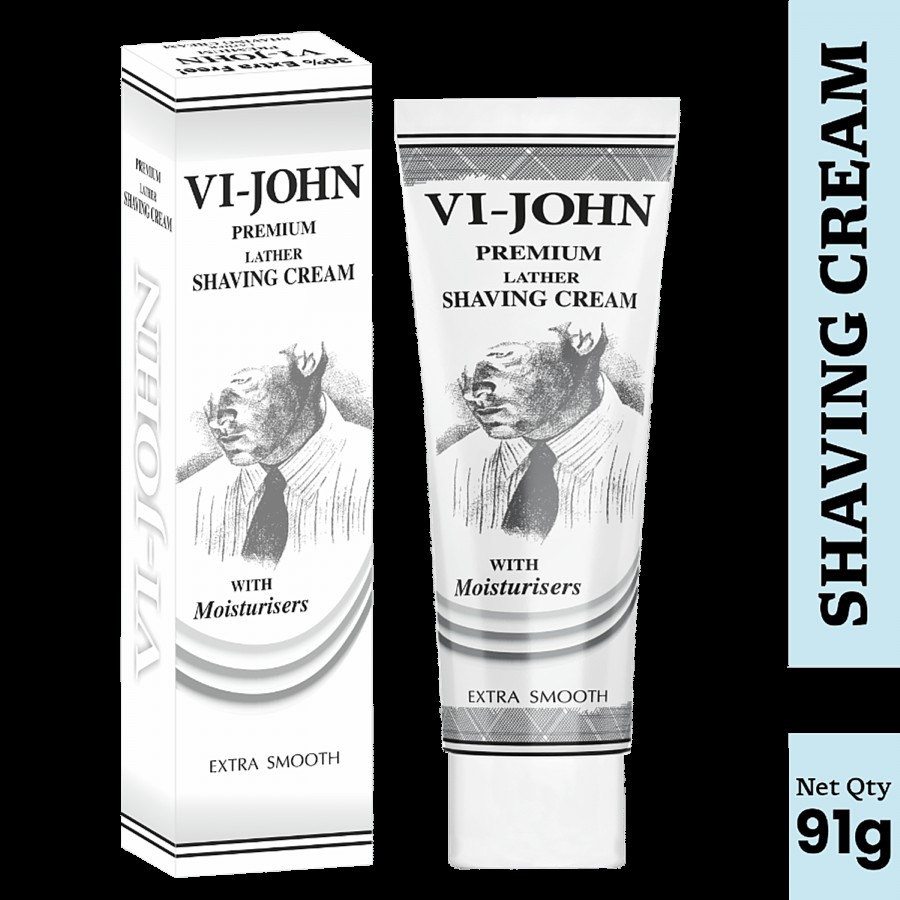 VI-JOHN  Premium Lather Shaving Cream - With Moisturisers