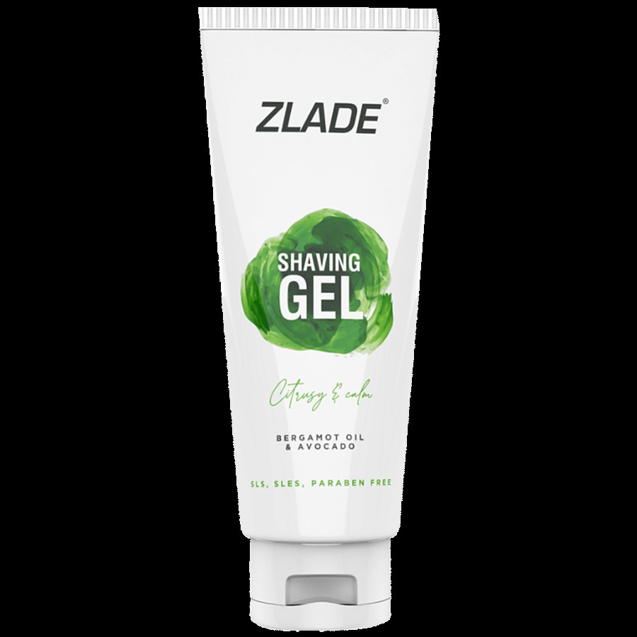 ZLADE All-Natural Shaving Gel - Hydrates & Repairs Skin