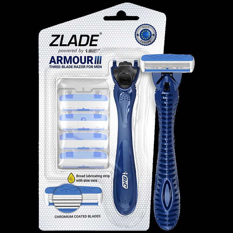 Zlade Armour III Triple-Blade Razor For Men