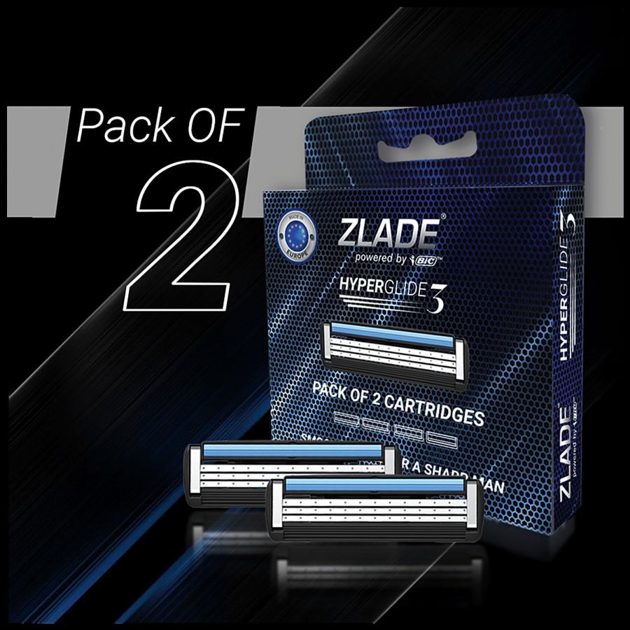 Zlade HyperGlide3 Advanced Shaving Razor Cartridges For Men