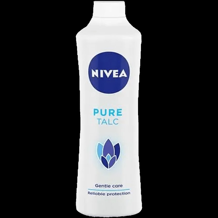 NIVEA Pure Talcum Powder For Men & Women - For Gentle Fragrance & Reliable Protection Against Body Odour