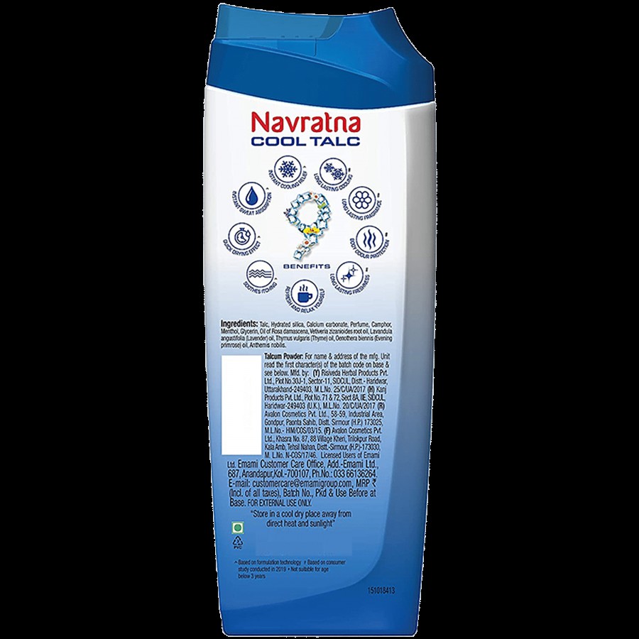 Navratna Cool Talc - Mint Fresh