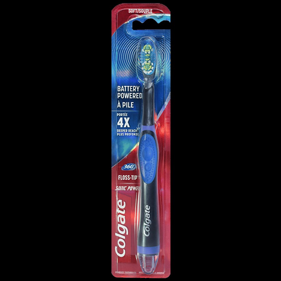 Colgate 360 Sonic Electric Toothbrush - Floss Tip Bristles