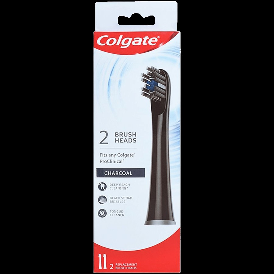 Colgate Toothbrush Replacement Brush Heads - For Colgate 360 ProClinical Sonic Electric