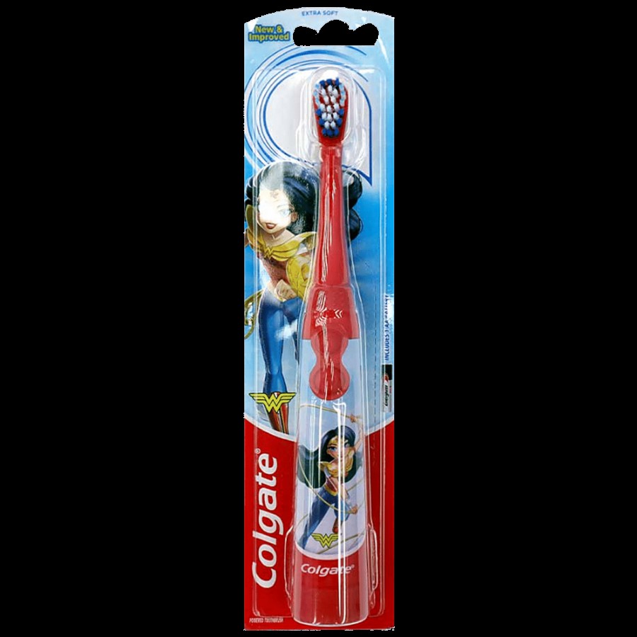 Colgate Wonder Woman Battery Powered Toothbrush - For Kids