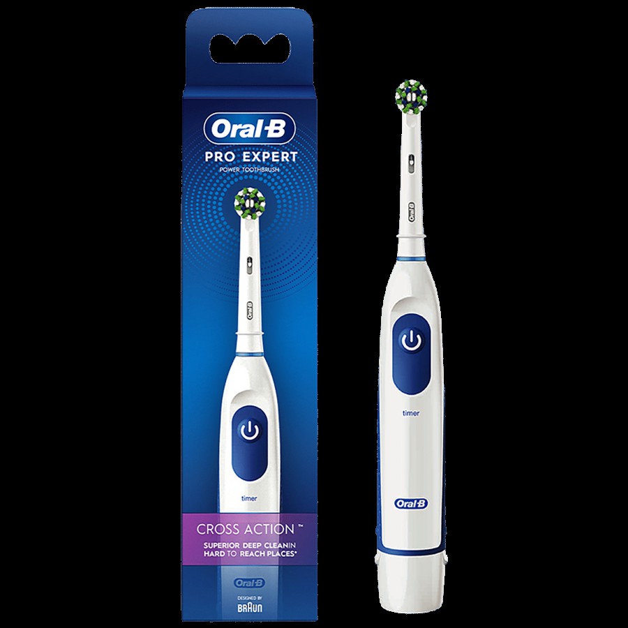 Oral-B Pro Expert Electric Toothbrush - Battery Operated With Replaceable Brush Head