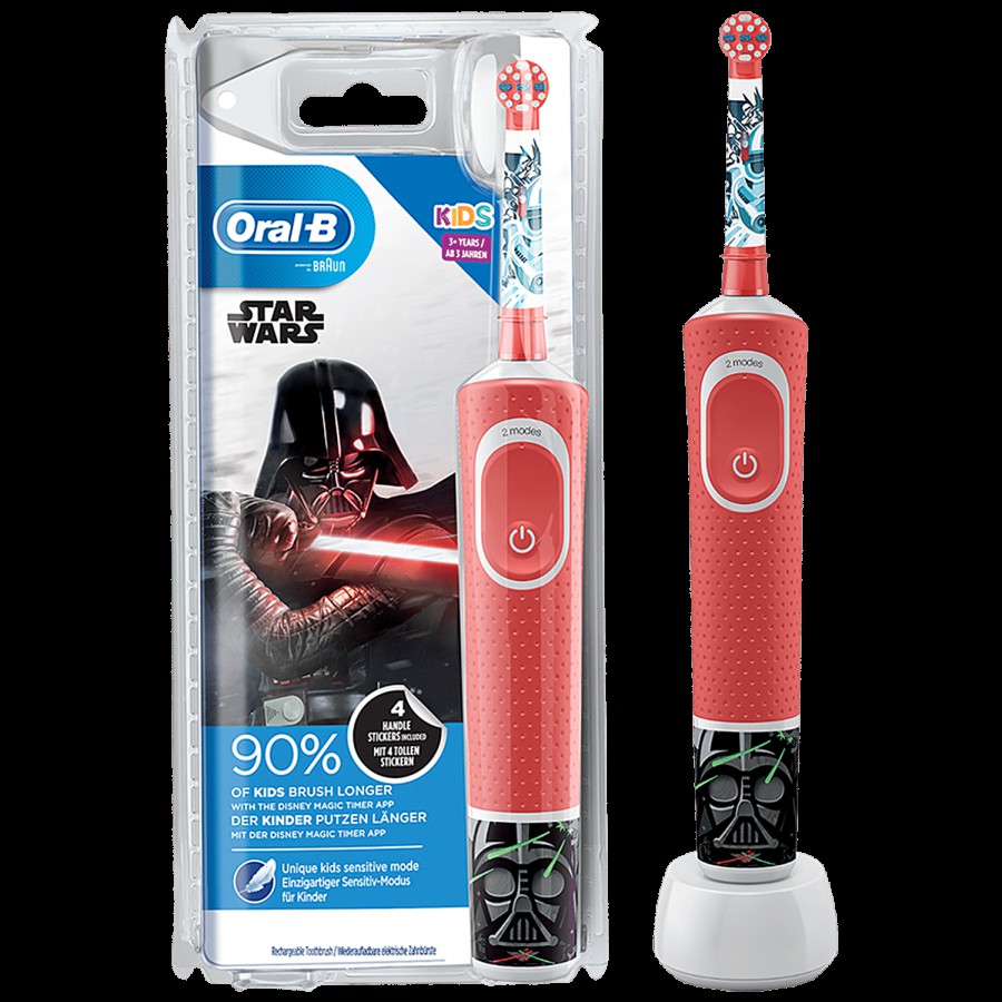 Oral B Kids Electric Rechargeable Toothbrush - Featuring Star Wars Characters