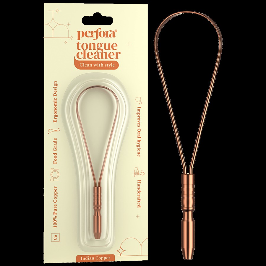 Perfora Tongue Cleaner - 100% Pure Copper