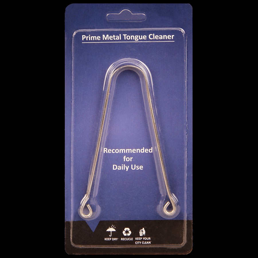 Prime-Metal Steel Tongue Cleaner - Plain