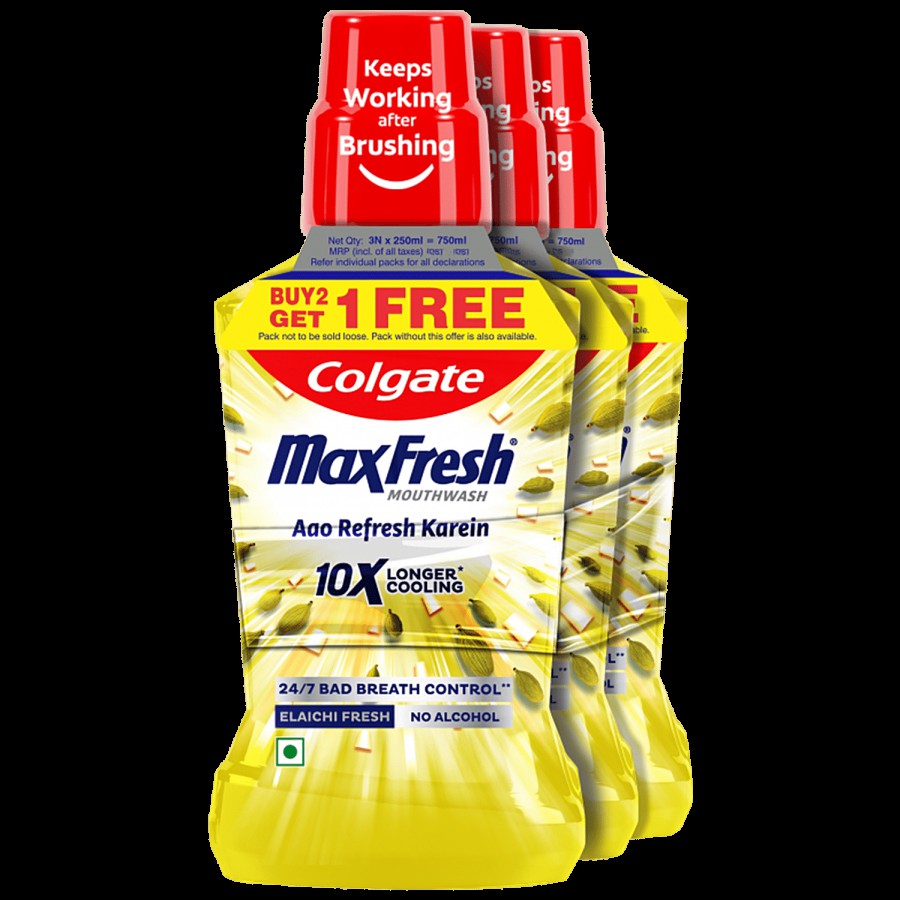 Colgate Maxfresh Mouthwash - 10X Longer Cooling