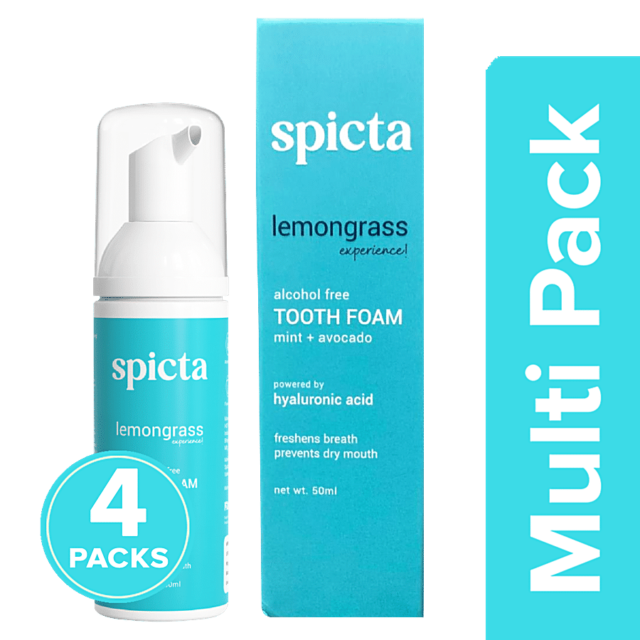 Spicta Lemongrass Mint Quick Tooth Foam - With Hyaluronic Acid