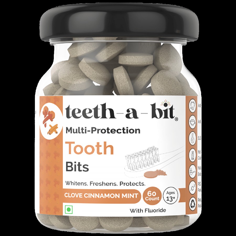 teeth-a-bit Multi-Protection Tooth Bits - With Fluoride