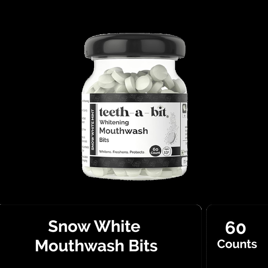 teeth-a-bit Whitening Mouthwash Bits - Snow White Mint