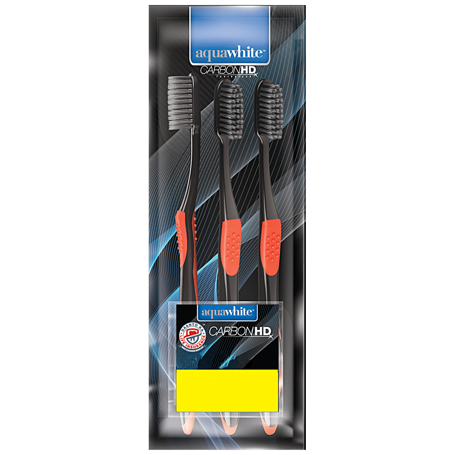 Aquawhite Carbon HD Toothbrush - Carbon Infused Bristles