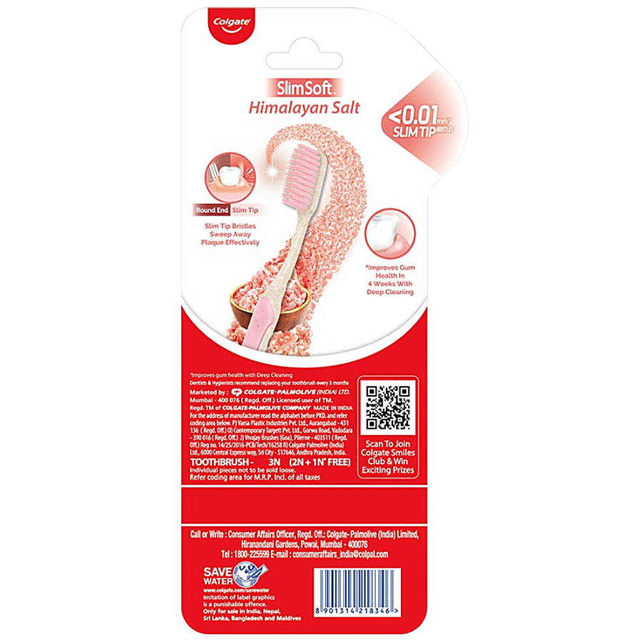 Colgate Slim Soft Himalayan Salt Toothbrush