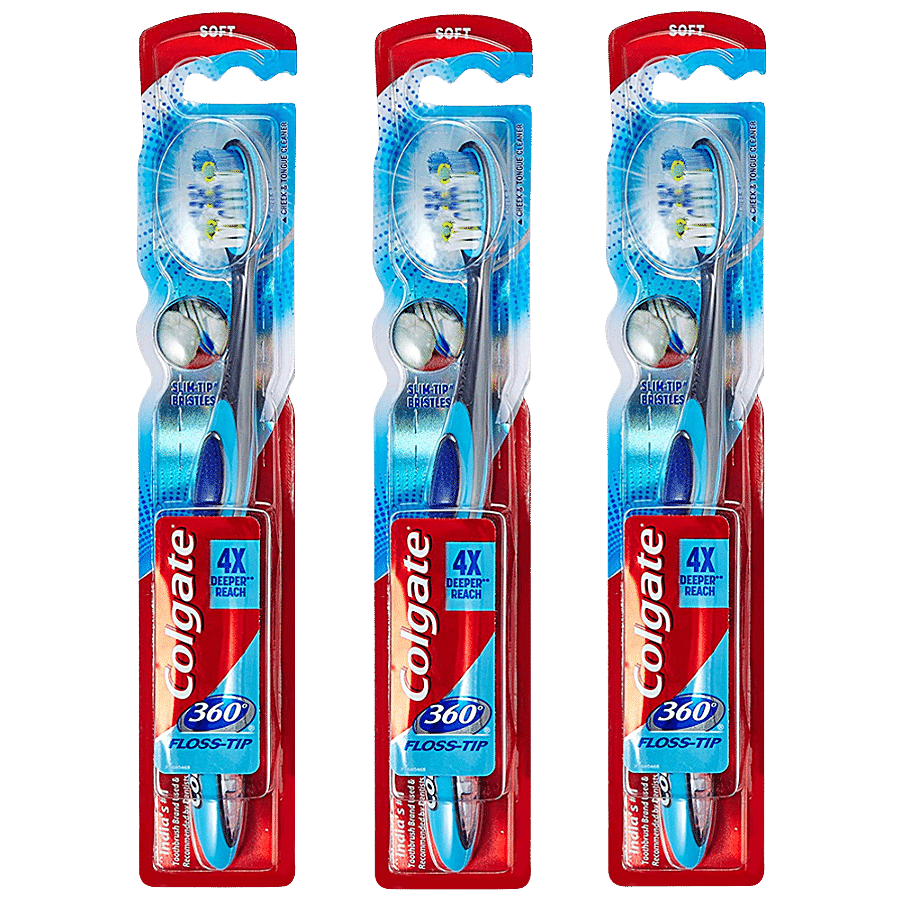 Colgate Toothbrush - 360 Degree Flosstip