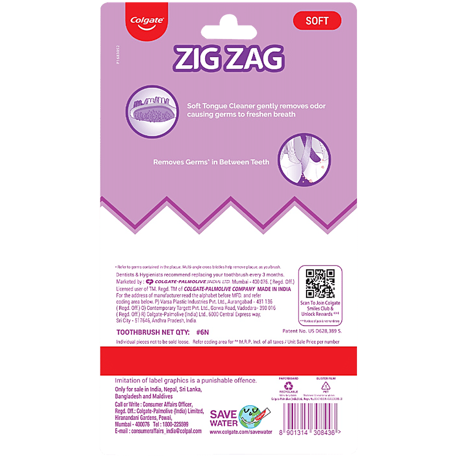 Colgate Zig Zag Medium Bristles Toothbrush