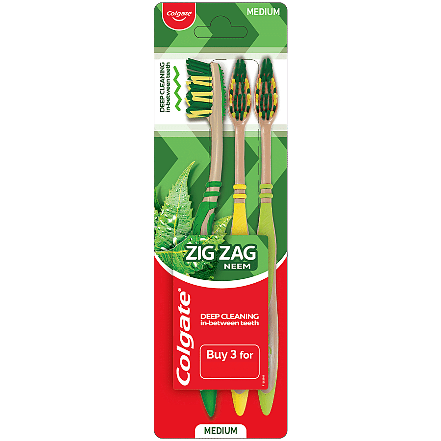 Colgate ZigZag Neem Soft Toothbrush - Medium