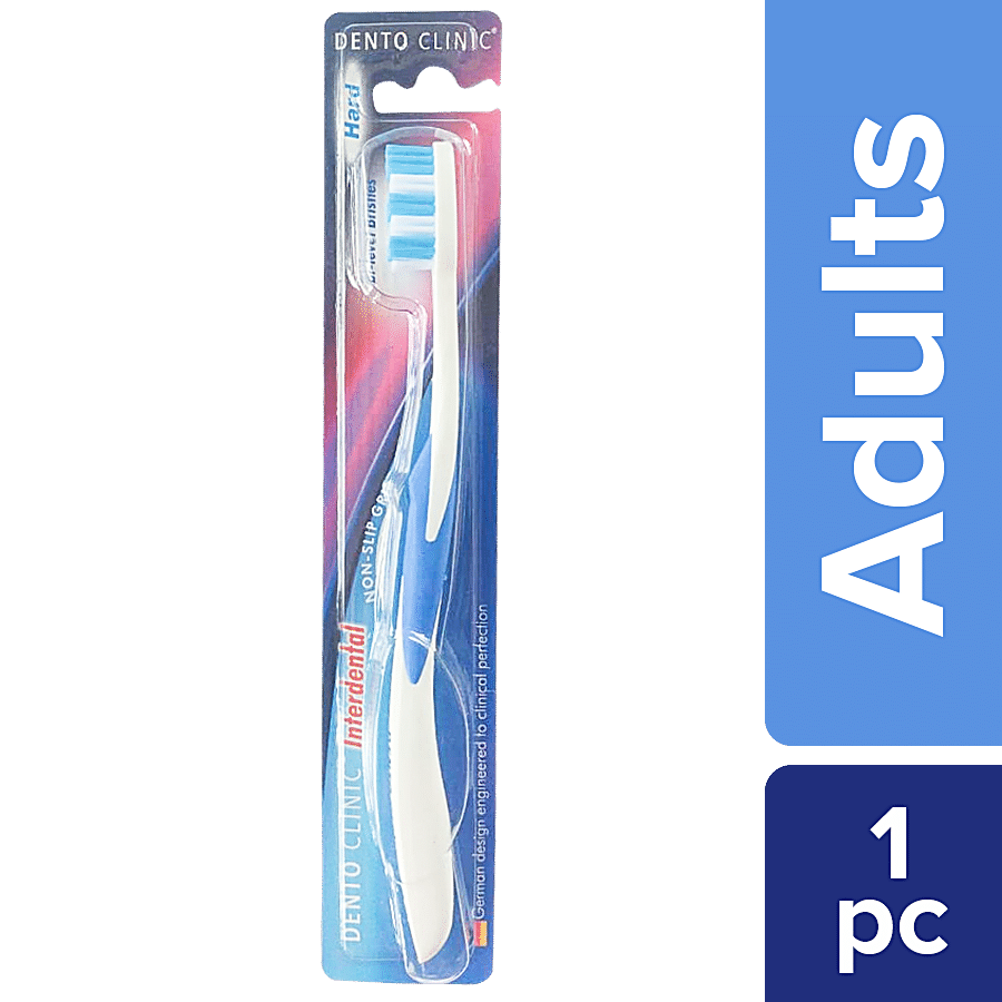 DENTO CLINIC Interdental Hard Toothbrush - Prevents Plaque Build Up