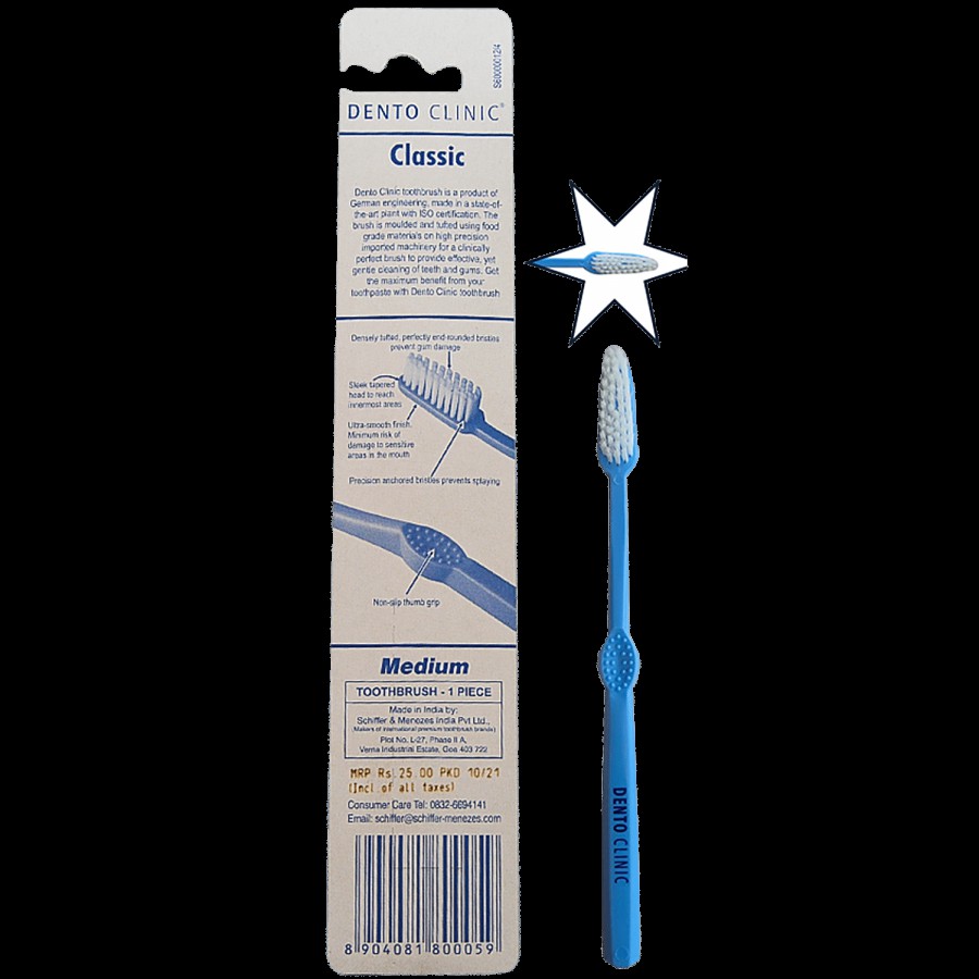 DENTO CLINIC Classic Toothbrush - Medium