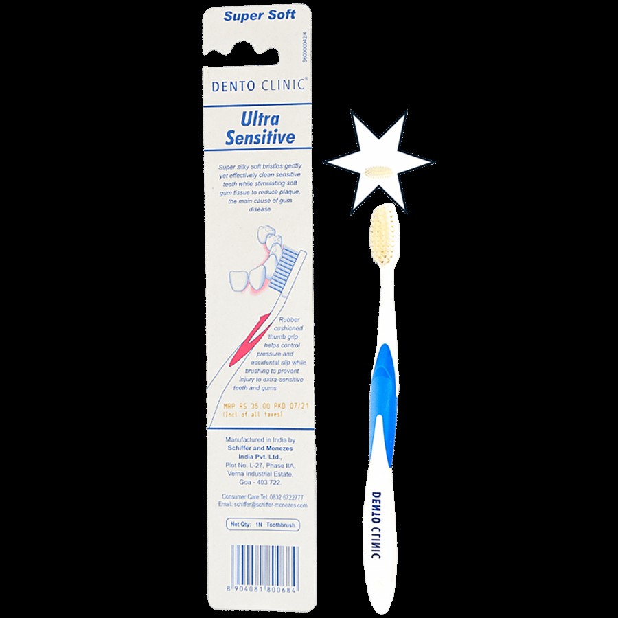 Dento Clinic Ultra Care Toothbrush - Prevents Plaque Build Up