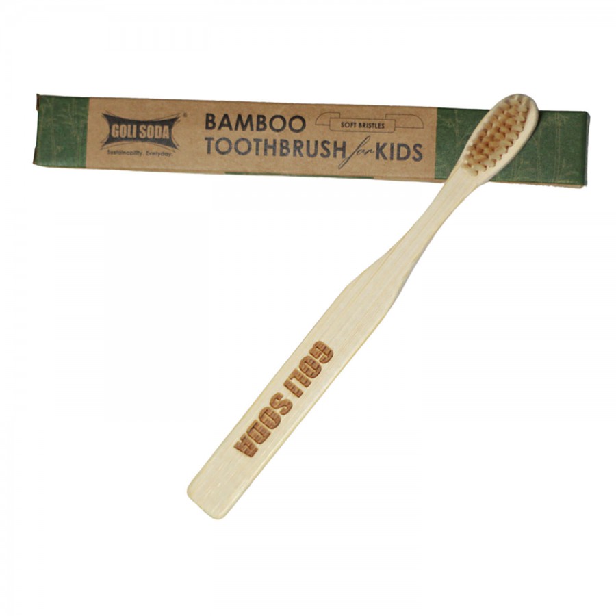 Goli Soda Bamboo Toothbrush - For Kids