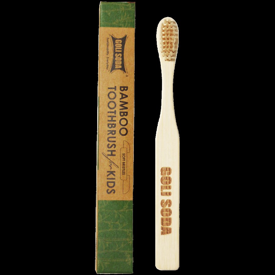 Goli Soda Kids Bamboo Toothbrush - Biodegradable