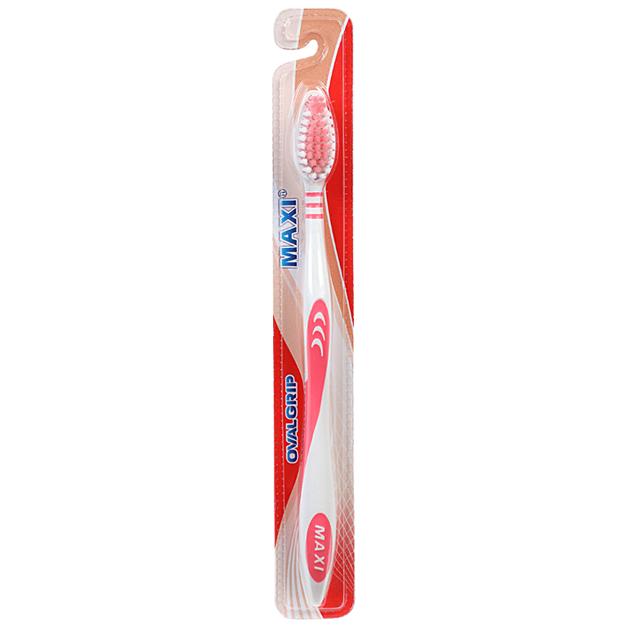 MAXI Oval Grip Toothbrush - For Oral Hygiene & Fresh Breath