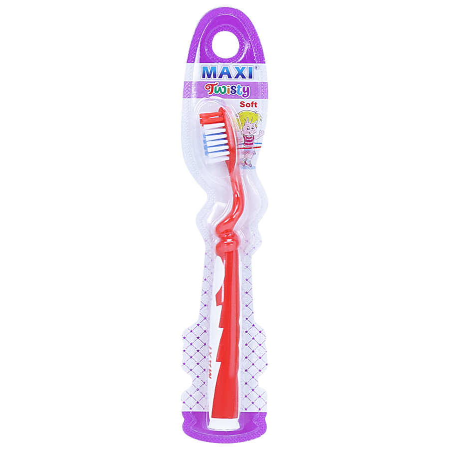 MAXI Twisty Junior Toothbrush - With Comfortable Grip