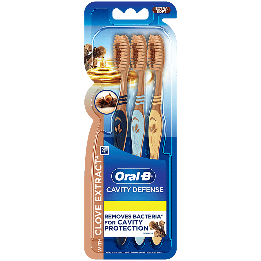 Oral-B 3 In 1 Toothbrush - Herbs Infused Bristles With Neem