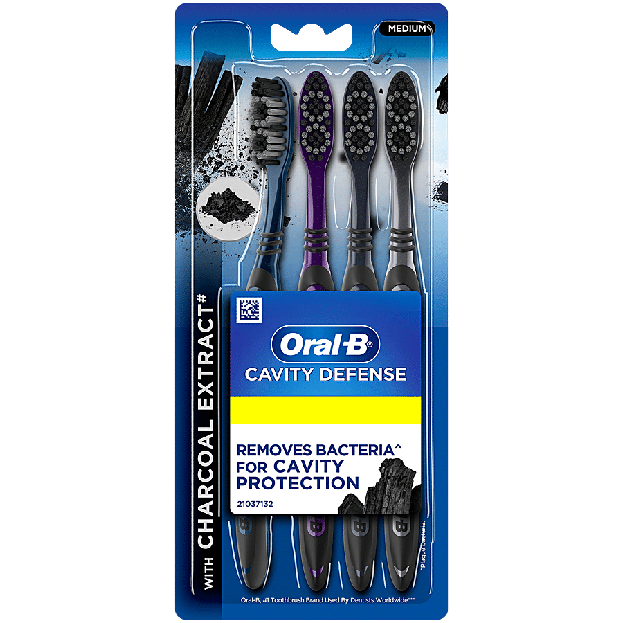 Oral-B Cavity Defense Toothbrush With Charcoal Extract