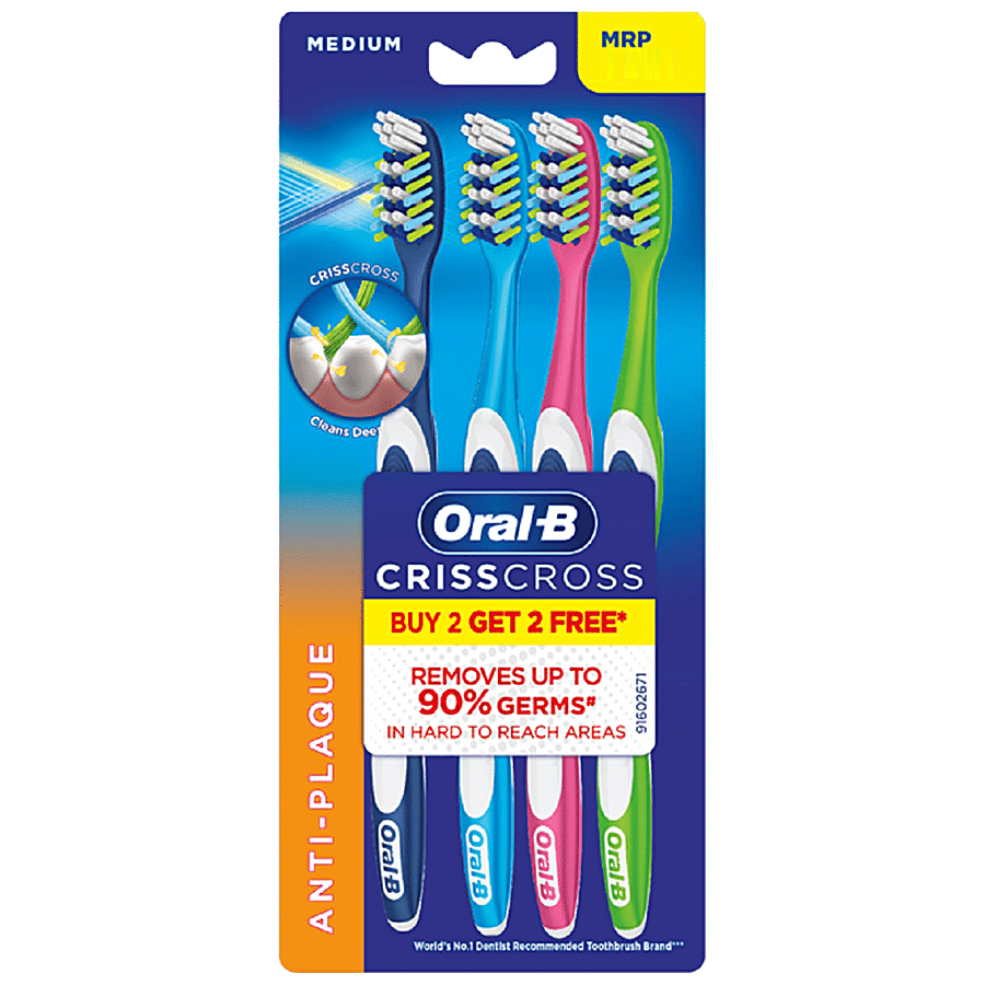 Oral-B Pro-Health Criss Cross Anti-Plaque Toothbrush - With Flexible Bristles