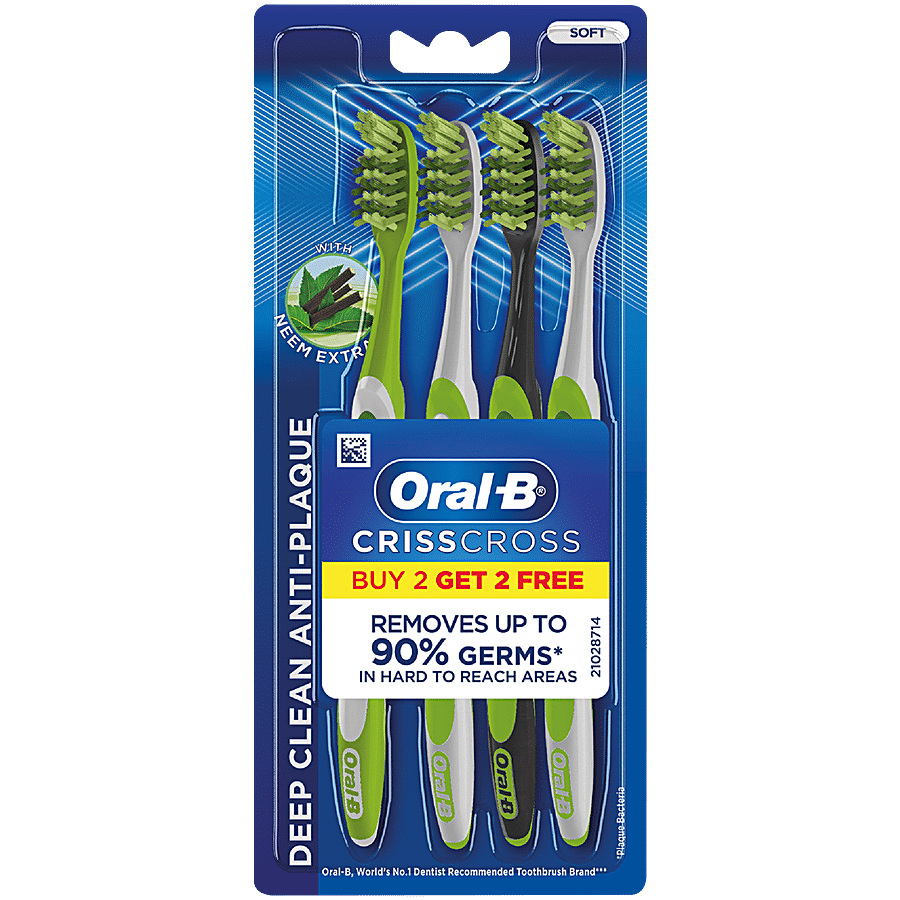 Oral-B Pro Health Criss Cross Toothbrush - With Neem Extract