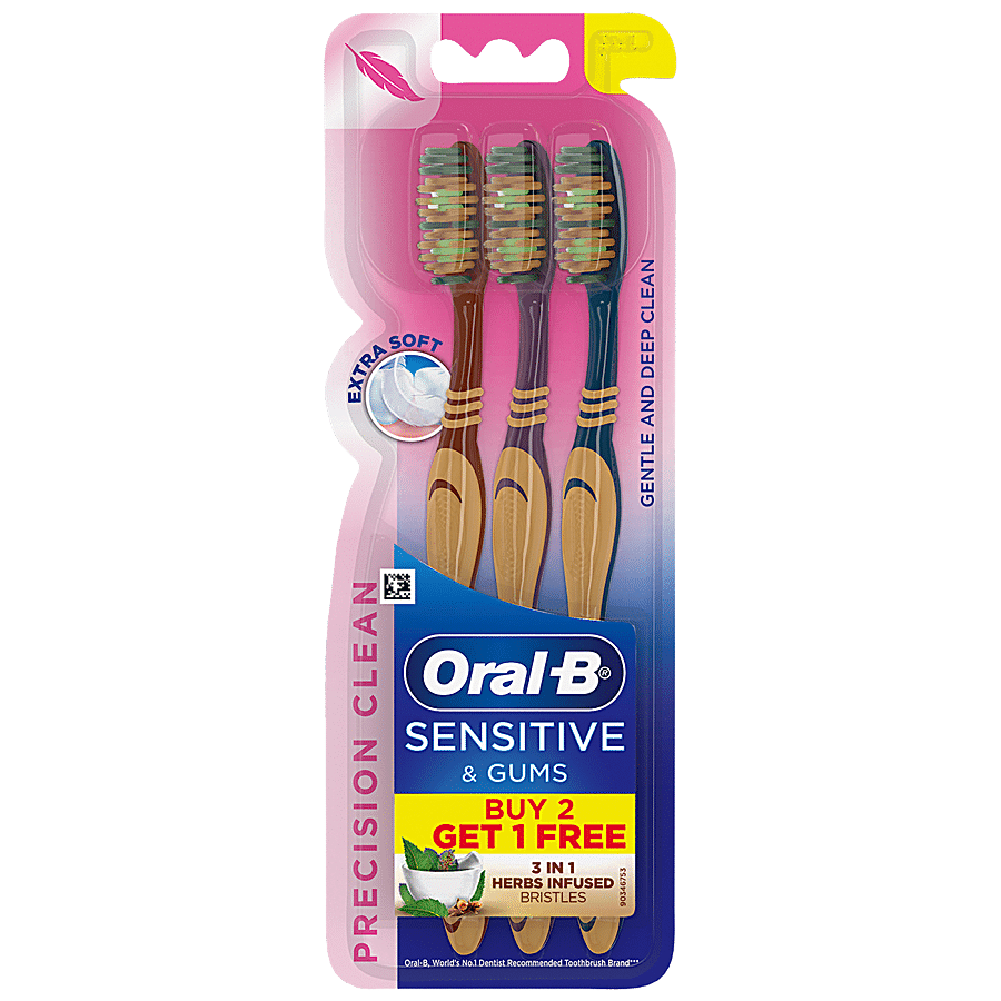 Oral-B Sensitive & Gums – Precision Clean Toothbrush – Tulsi infused bristles