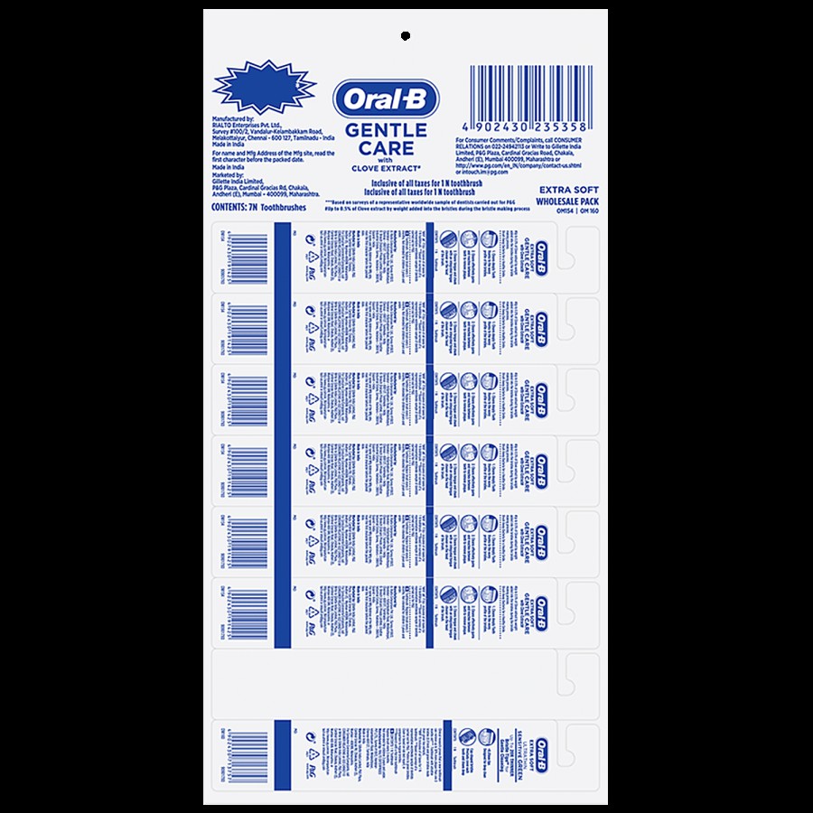 Oral-B Gentle Care Toothbrush With Clove Extract