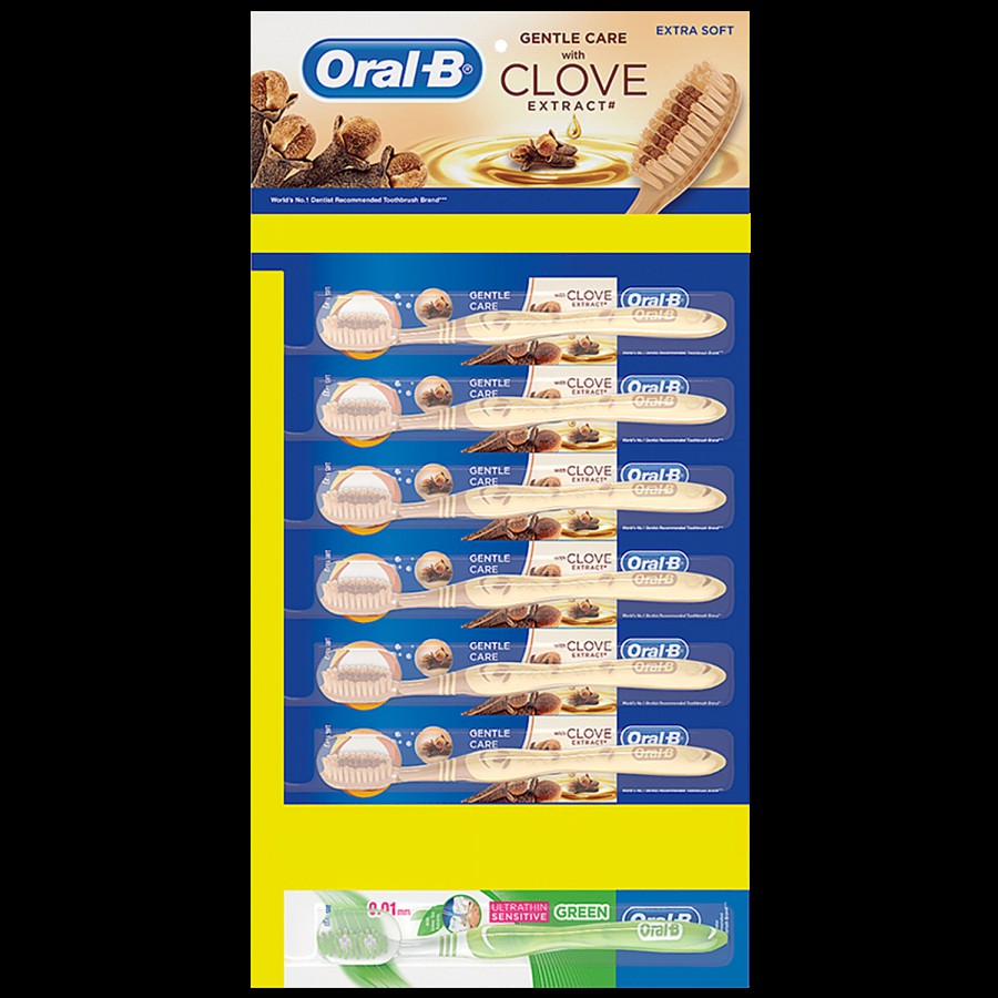 Oral-B Gentle Care Toothbrush With Clove Extract