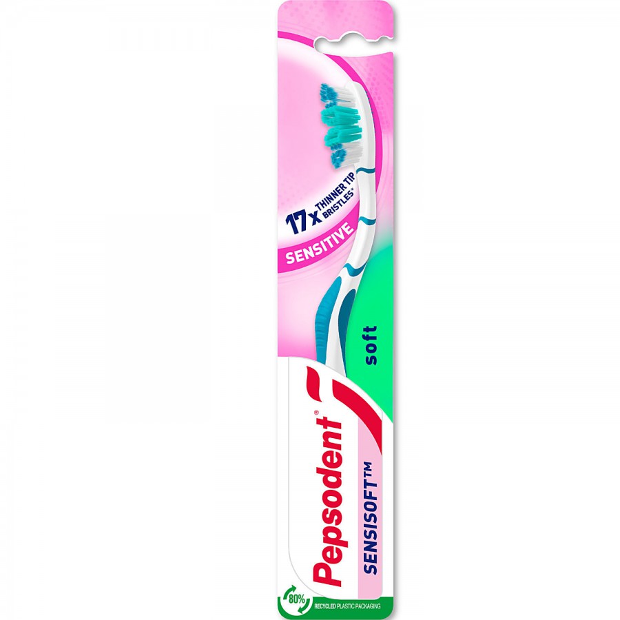 Pepsodent Sensisoft Soft Bristles Toothbrush - For Adults