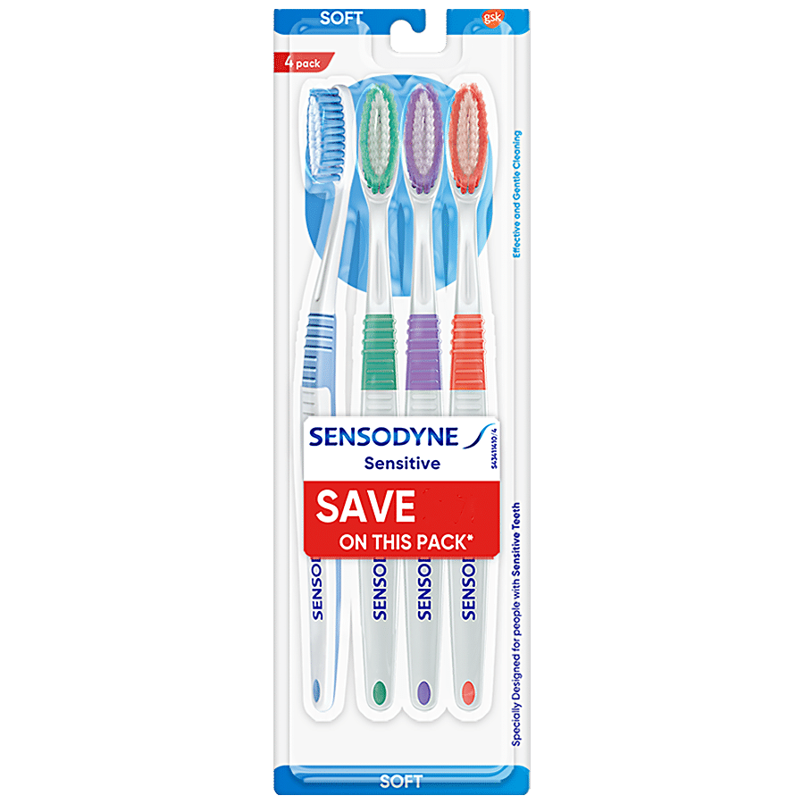 Sensodyne Sensitive Toothbrush - With Soft Rounded Bristles