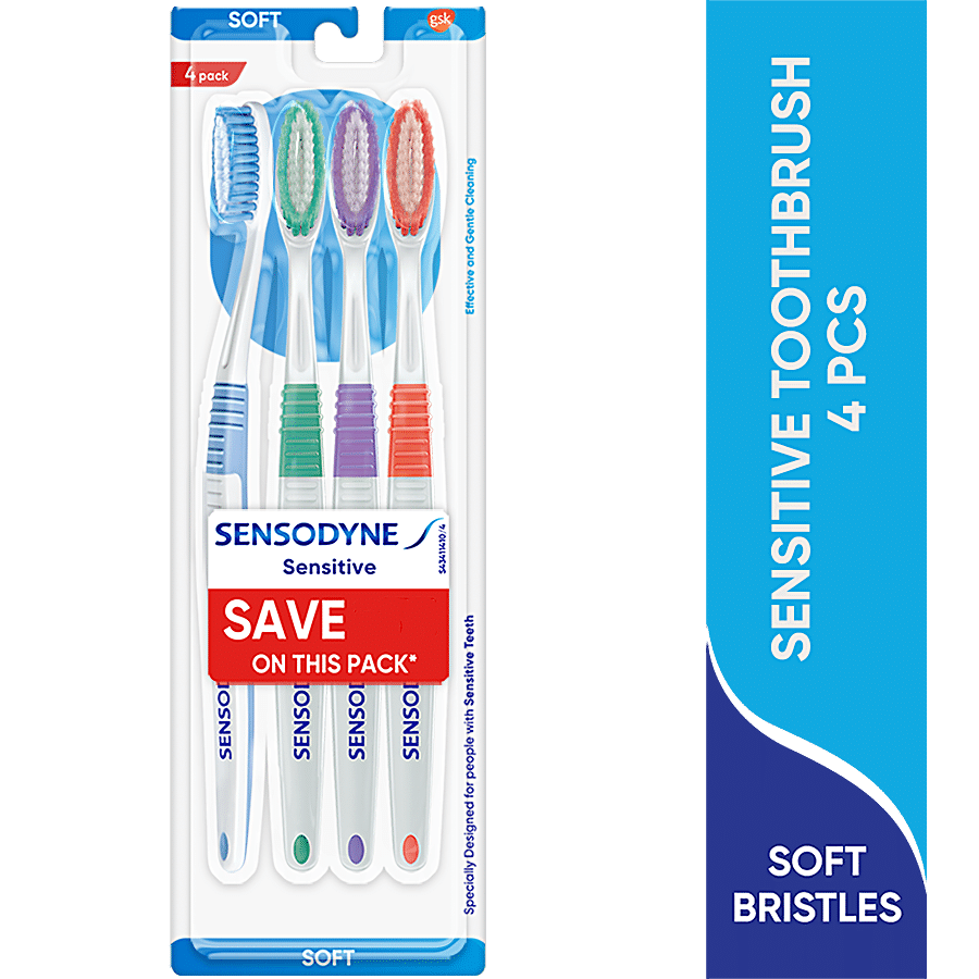 Sensodyne Sensitive Toothbrush - With Soft Rounded Bristles